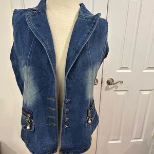 Denim Sleeveless Vest for Women